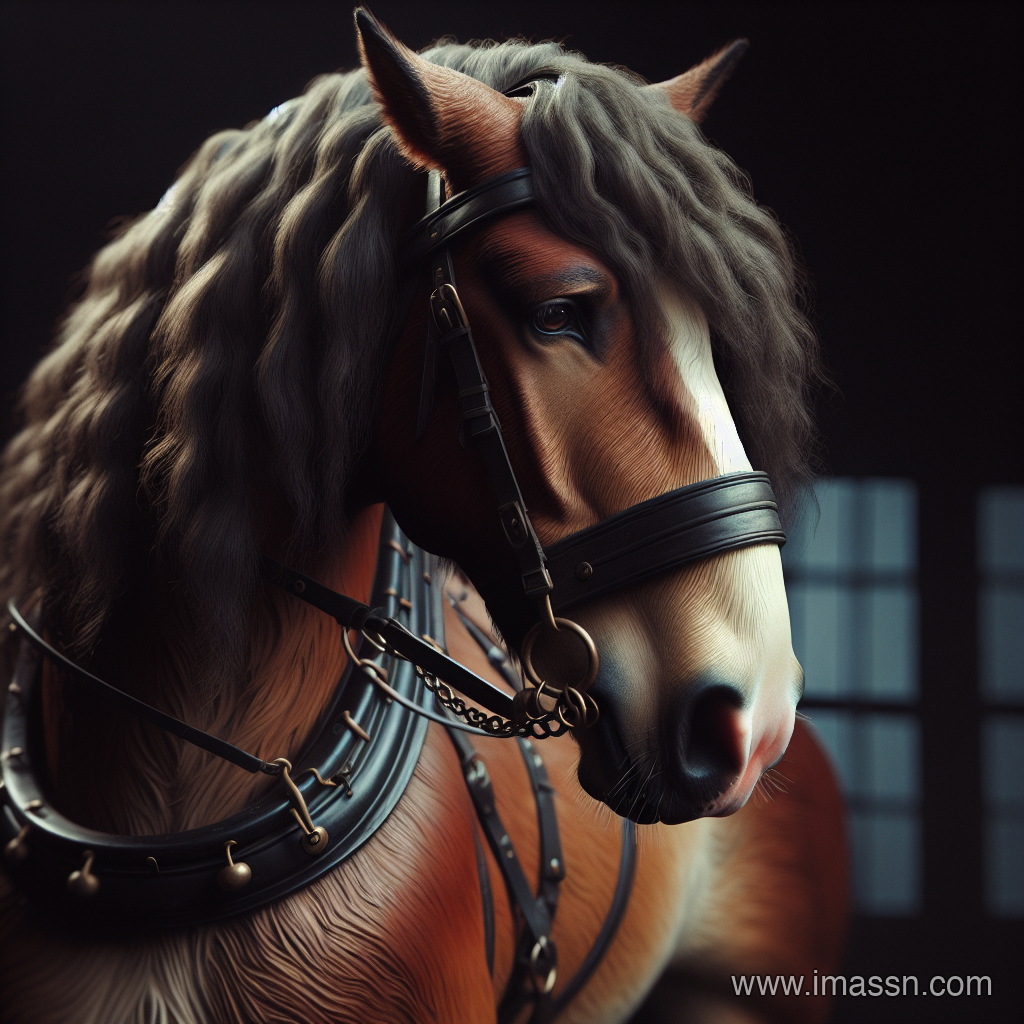 Illustration : cheval de trait, cheval
