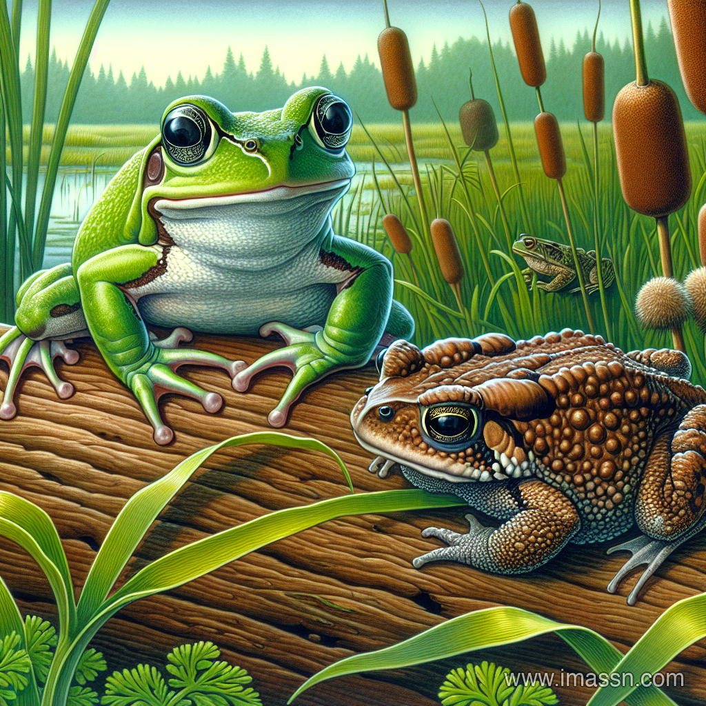 Illustration : grenouille, crapaud