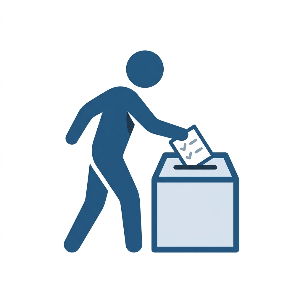 Illustration : électeur, votant