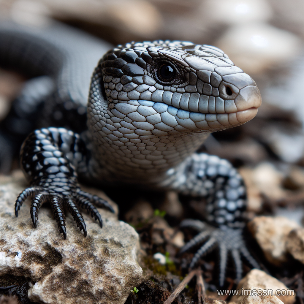 Illustration : lézard gris