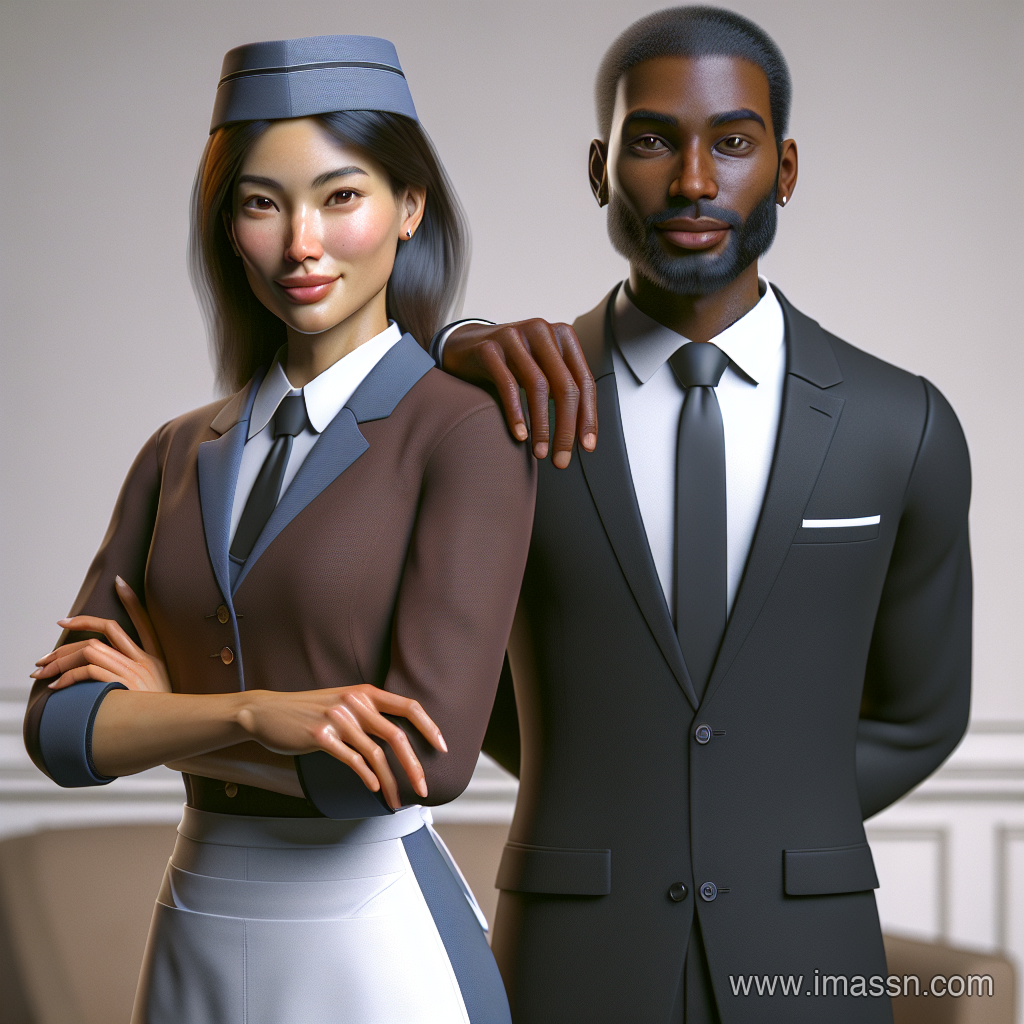Illustration : serveur, domestique
