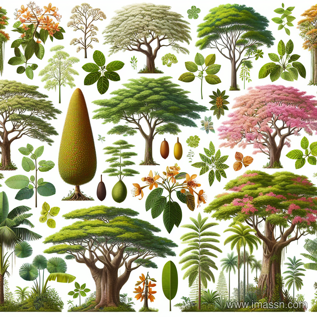 Illustration : variété d’arbres (moringa oleifera)