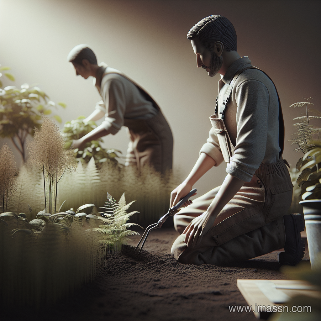 Illustration : horticulteur, jardinier