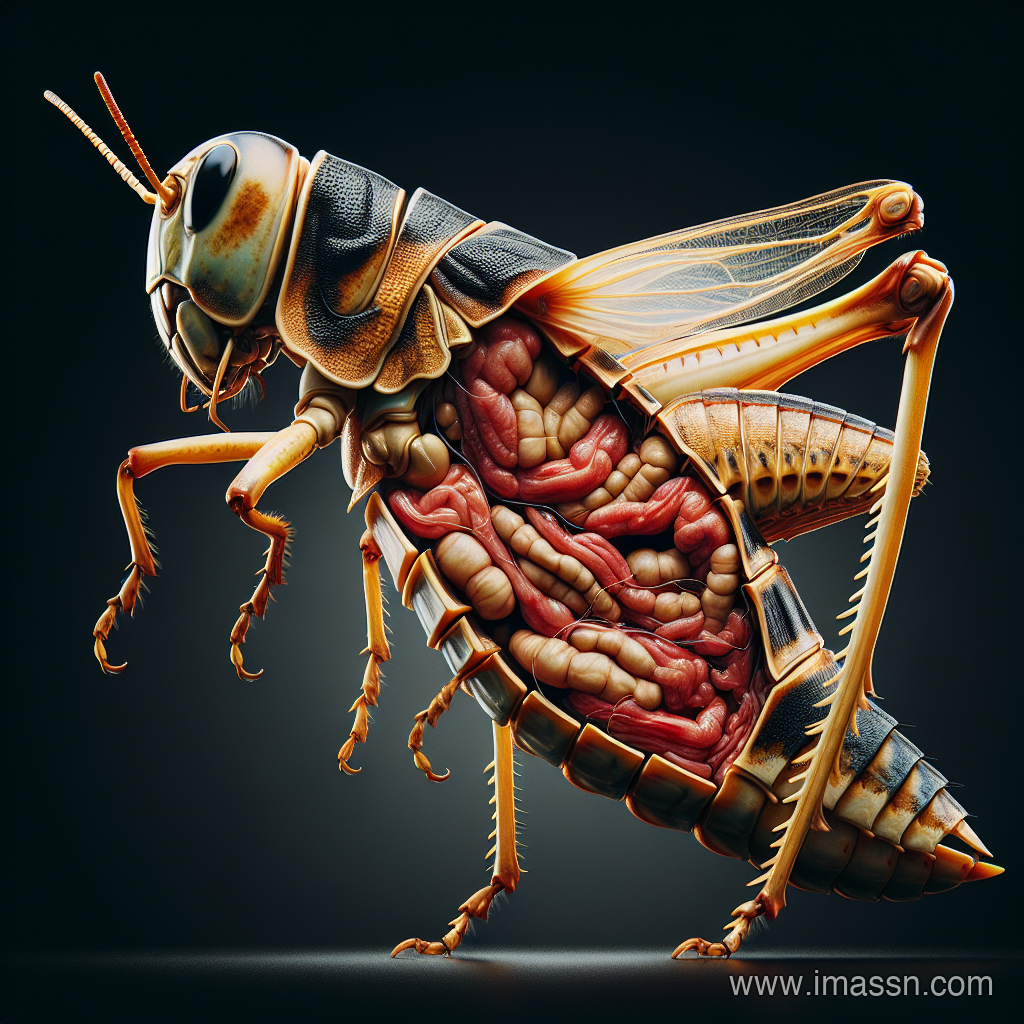 Illustration : abdomen des sauterelles