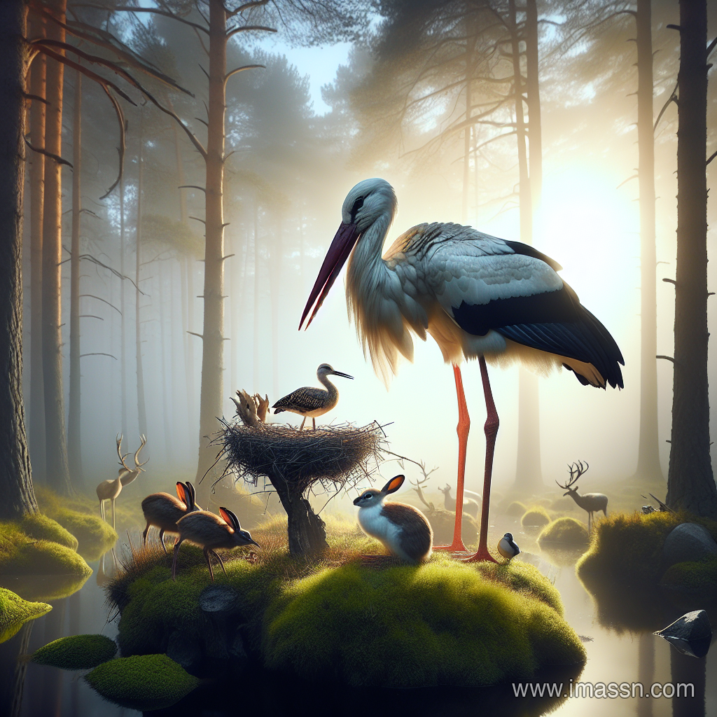 Illustration : cigogne