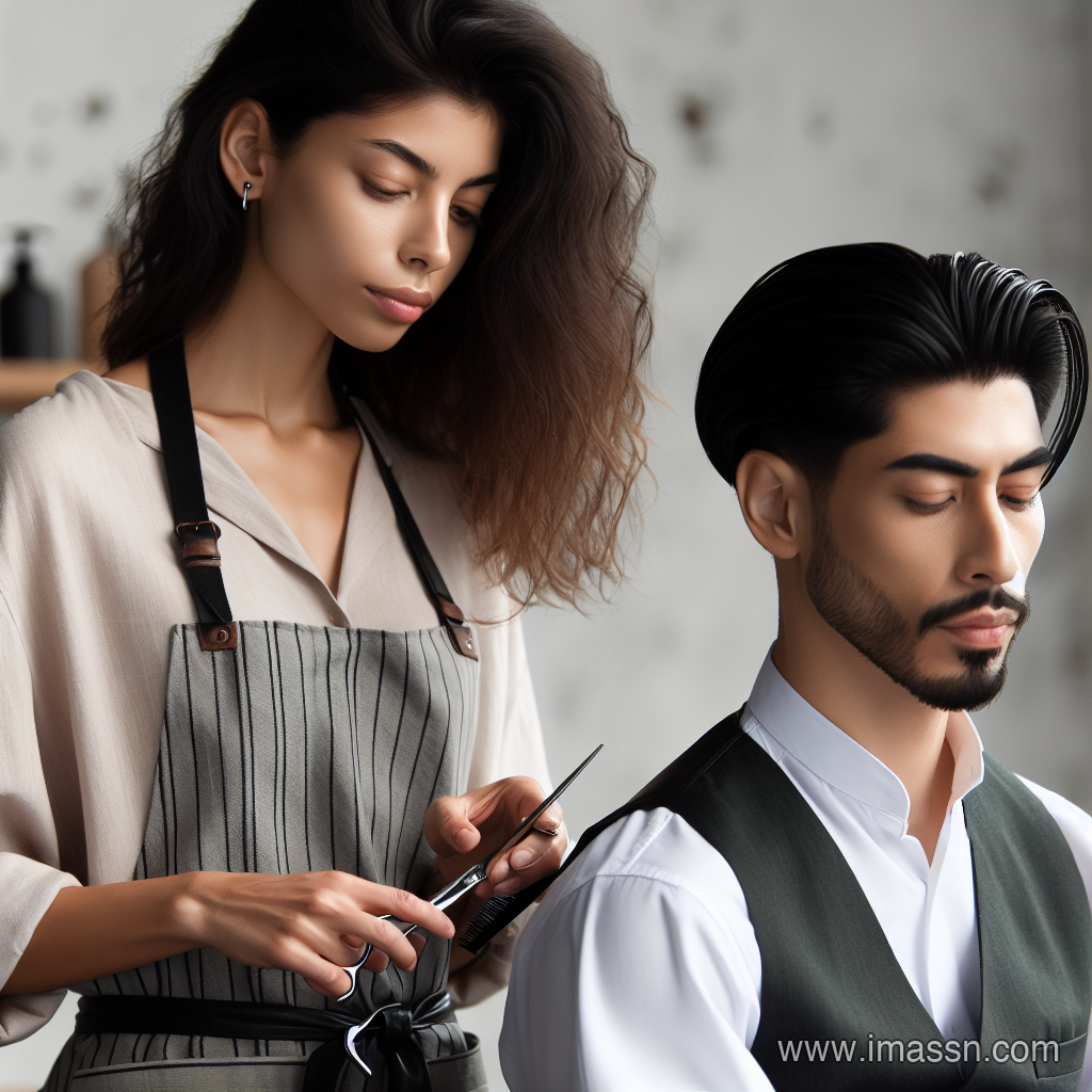 Illustration : coiffeur, barbier