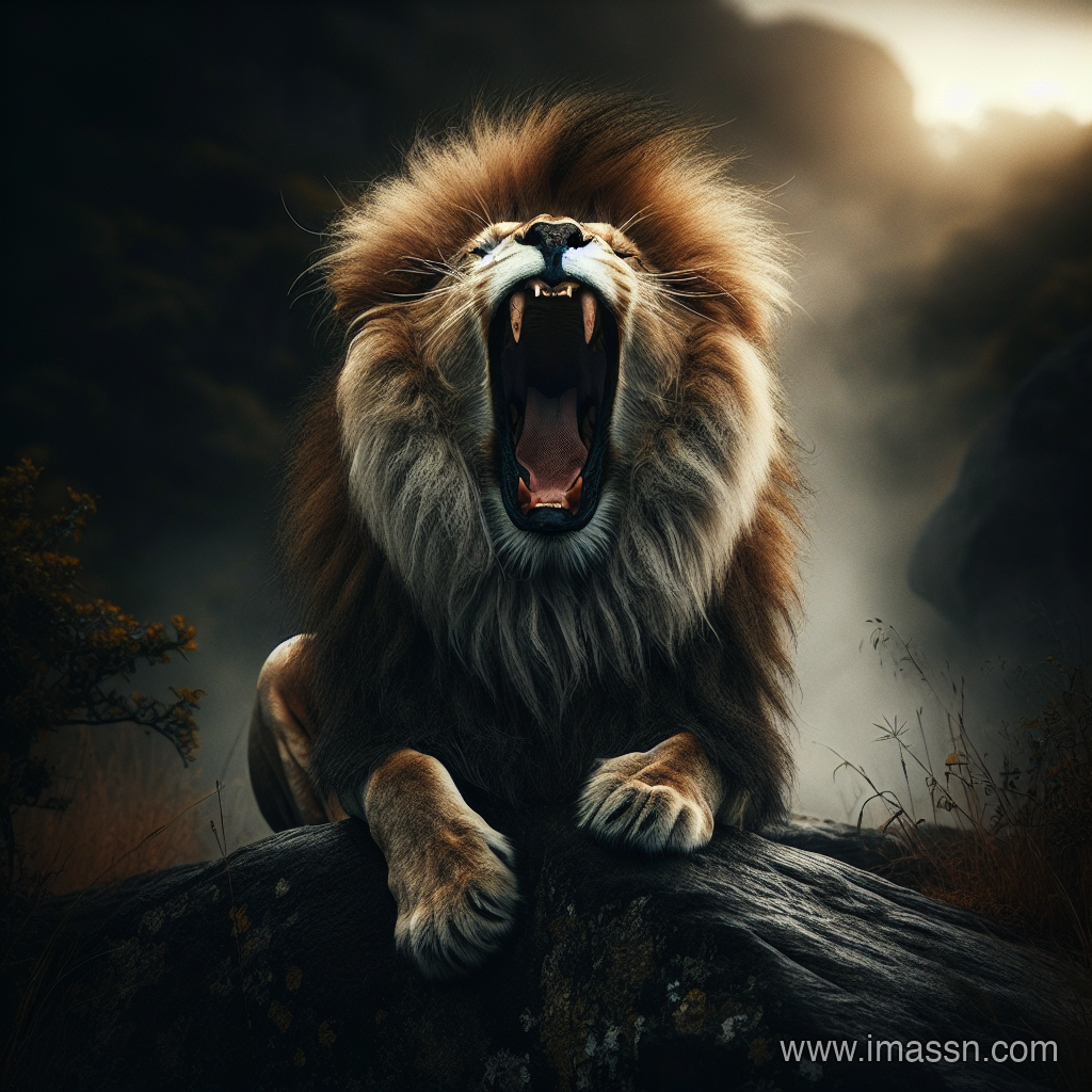 Illustration : rugir (lion)