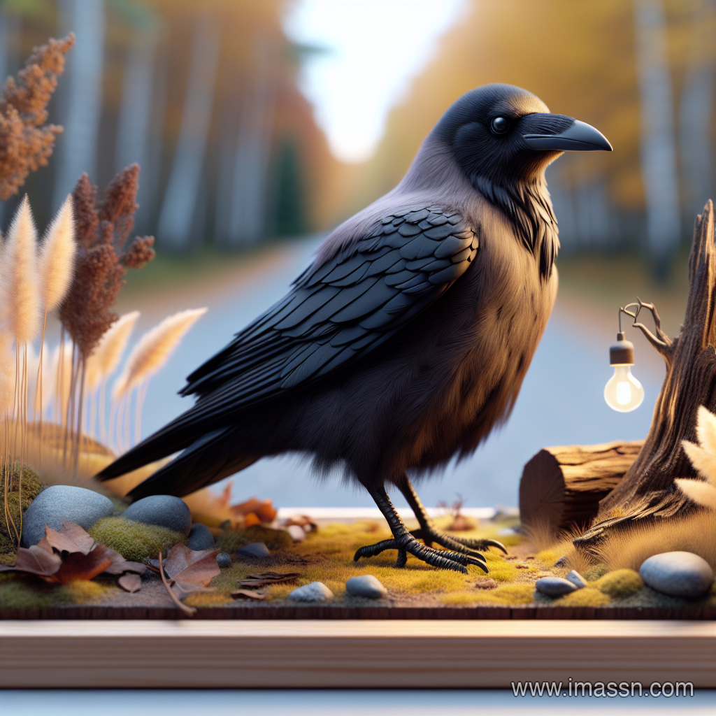 Illustration : corbeau