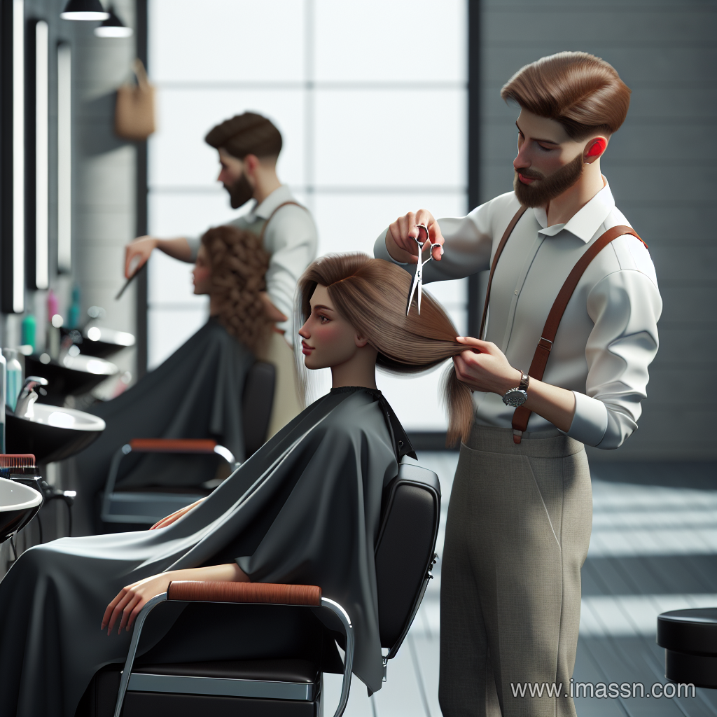 Illustration : coiffeur, barbier