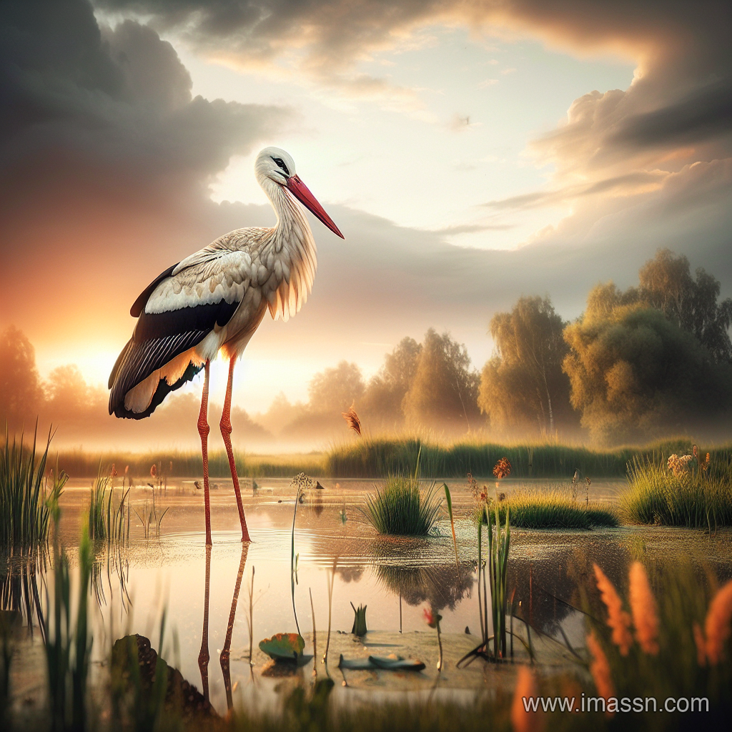 Illustration : cigogne