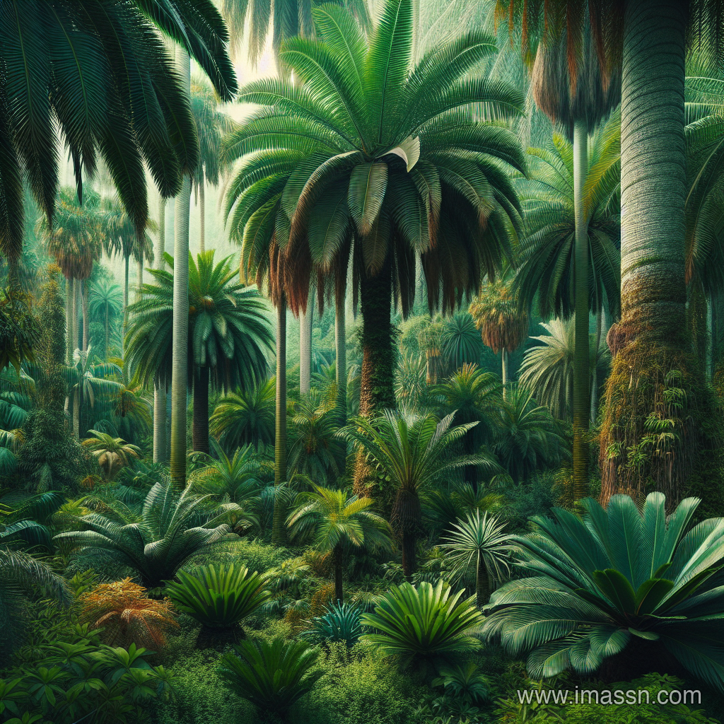 Illustration : buisson de palmiers