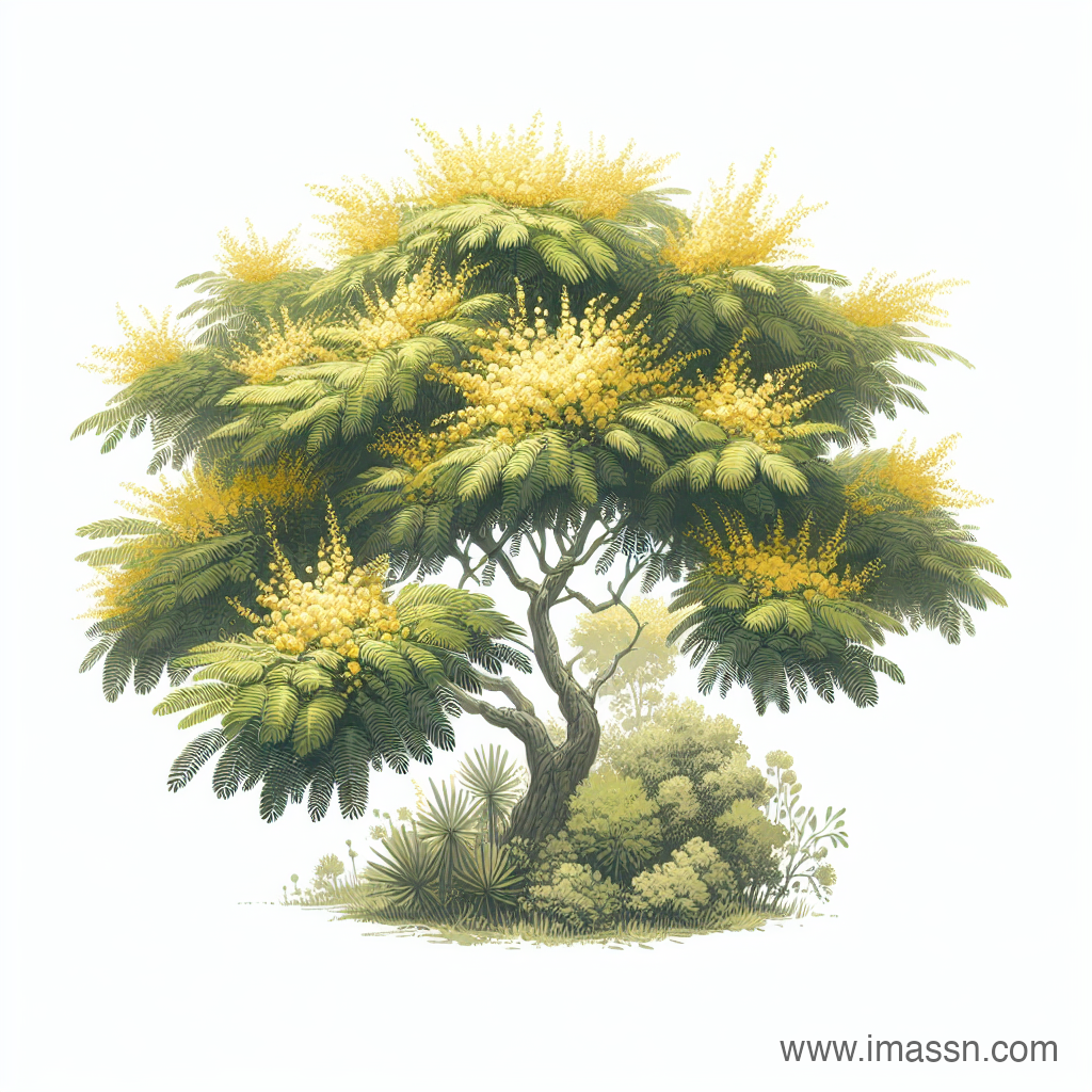 Illustration : acacia (mimosa)