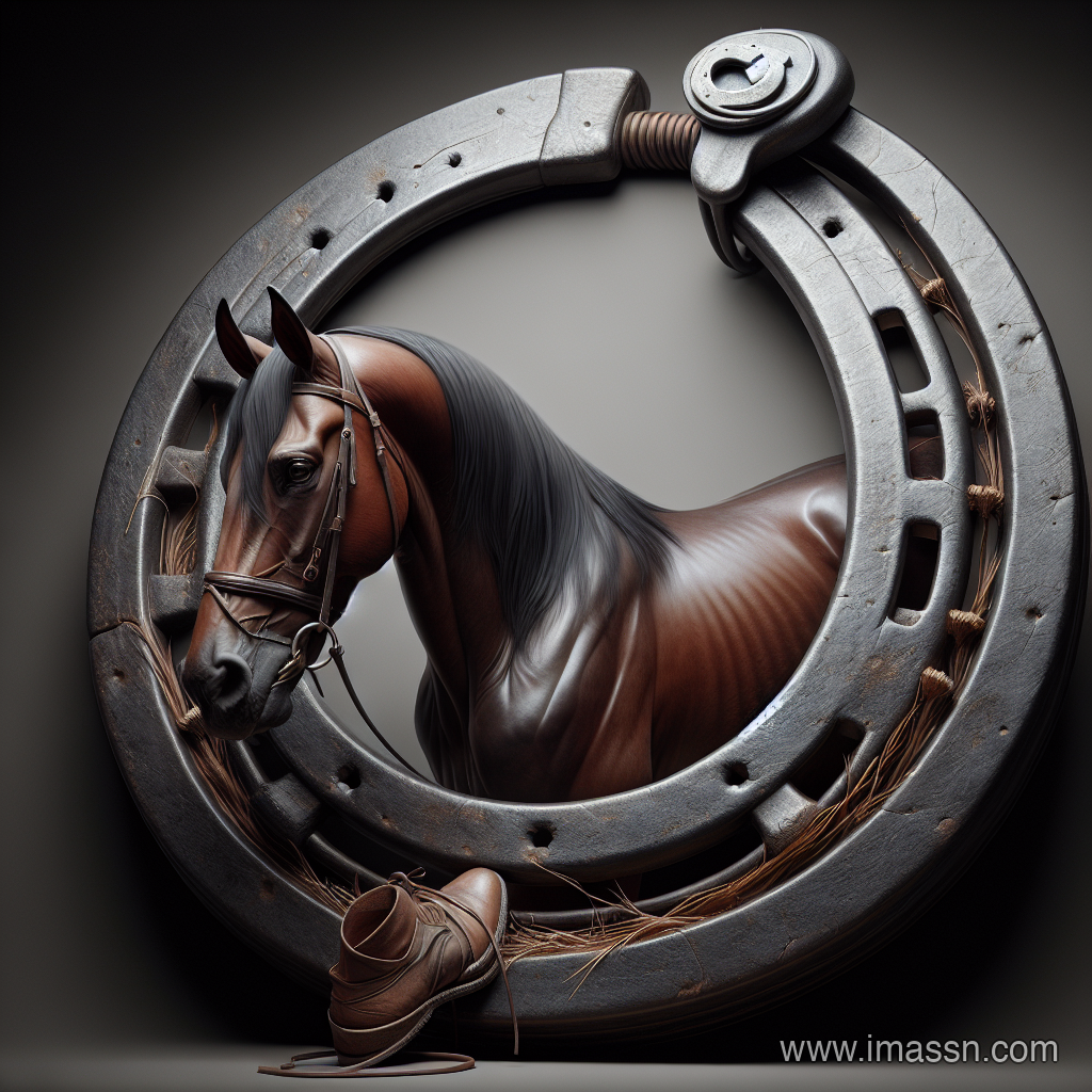 Illustration : fer à cheval, le fer du cheval