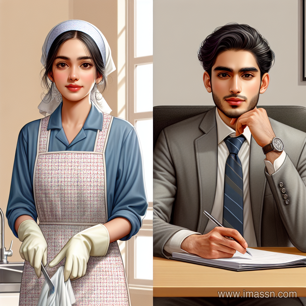 Illustration : domestique, employé